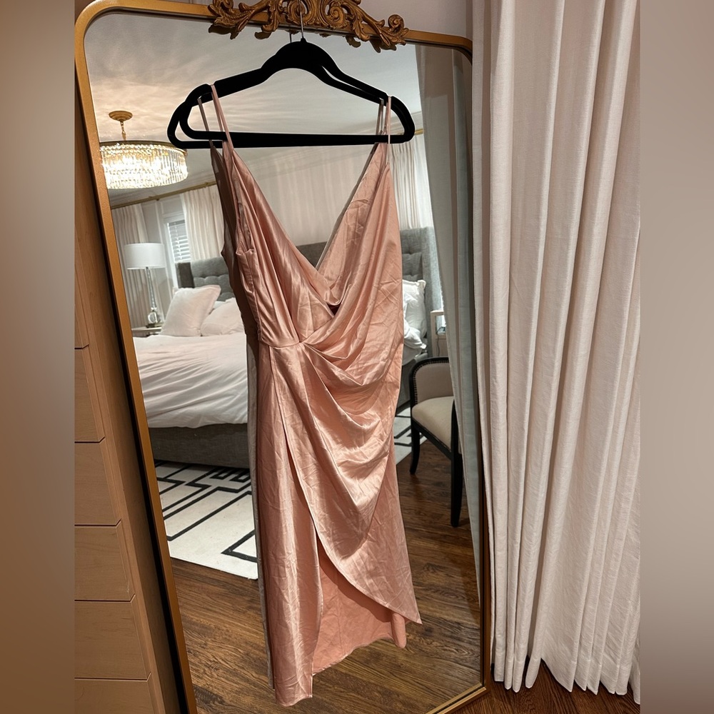 House of Cb Satin Balcony dress size M